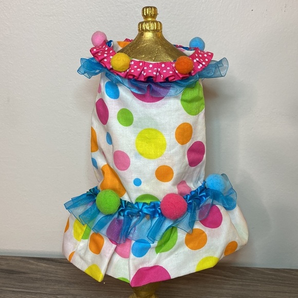 Hand Crafted Other - Polka Dot Party Dress & Hat